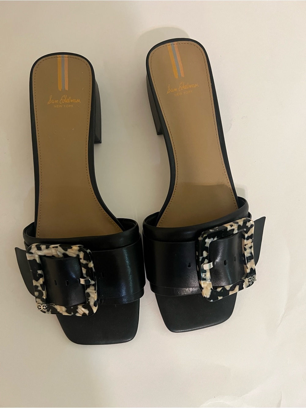 Sam Edelman Deacon Mule  Heel Sandals, Black Size 10